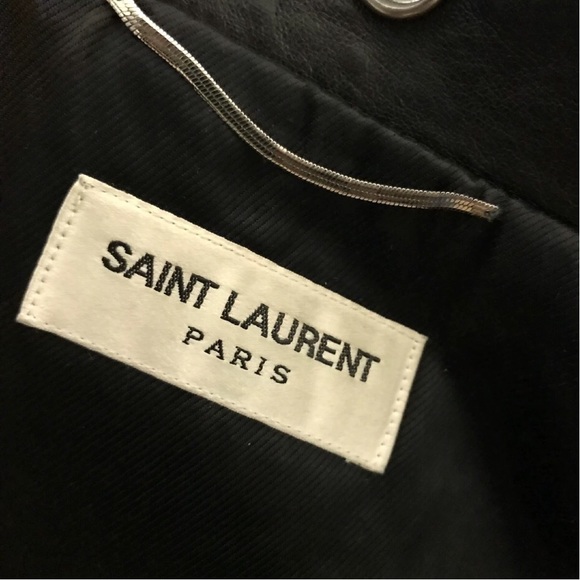 Saint Lauren leather jacket L01 motor - Picture 4 of 7